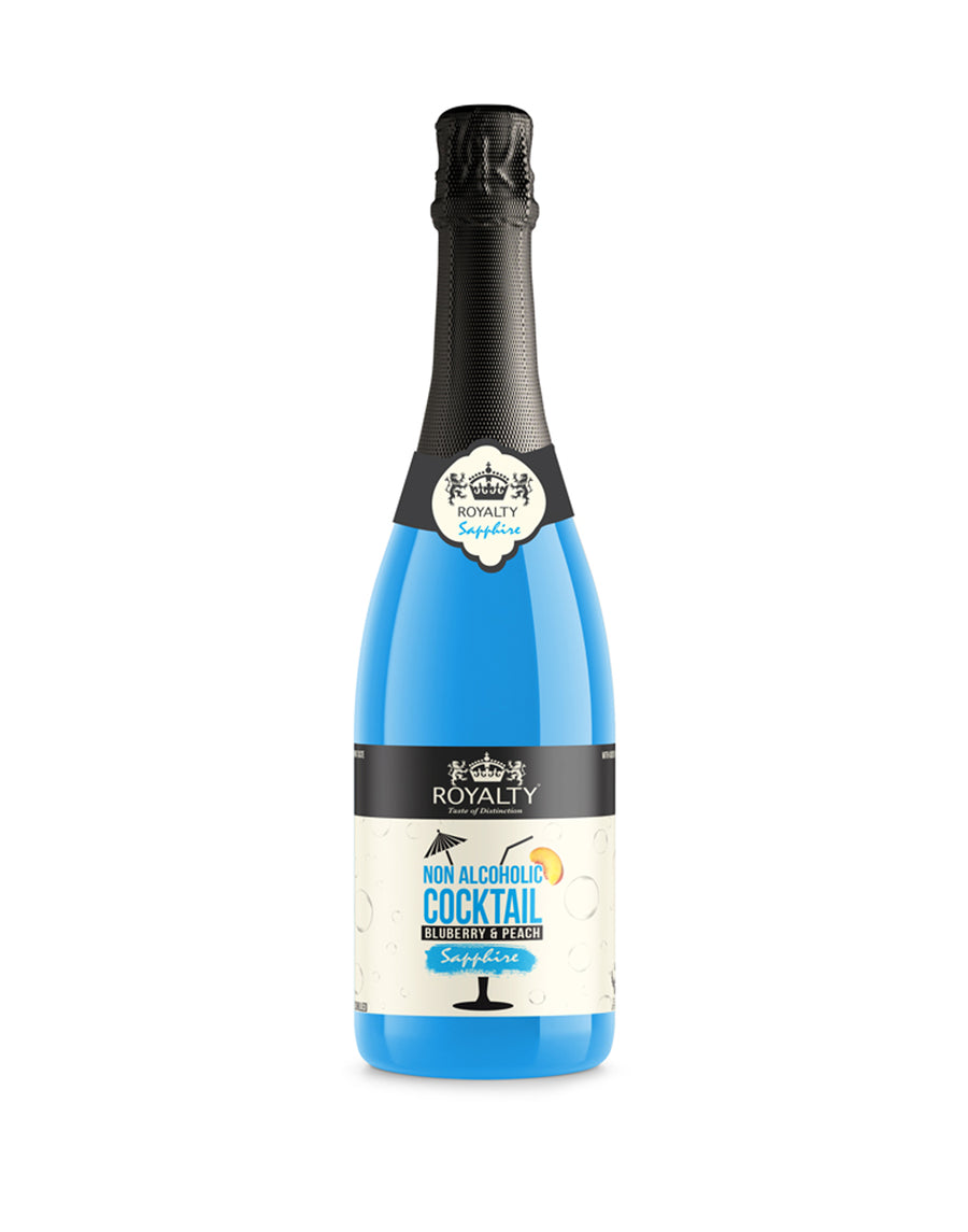 Non Alcoholic Cocktail Drink Blueberrry and Peach