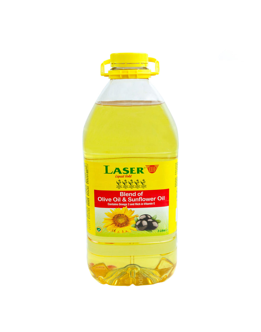Laser Olive Oil and Sunflower Oil 3Ltr