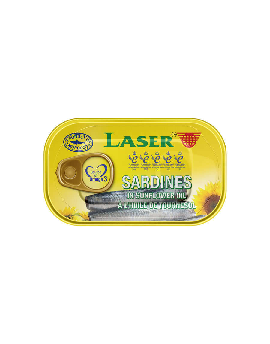 Laser Sardines in Sunflower Oil