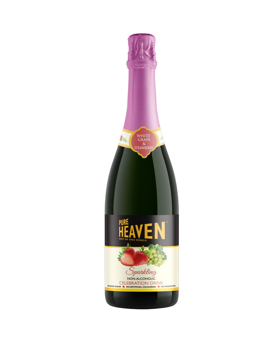 Pure Heaven Non-Alcoholic Celebration Drink White Grape and Strawberry